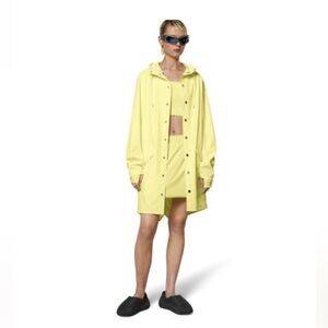 NEW Rains Straw Yellow Long Rain Coat
Jacket Unisex Sz XL